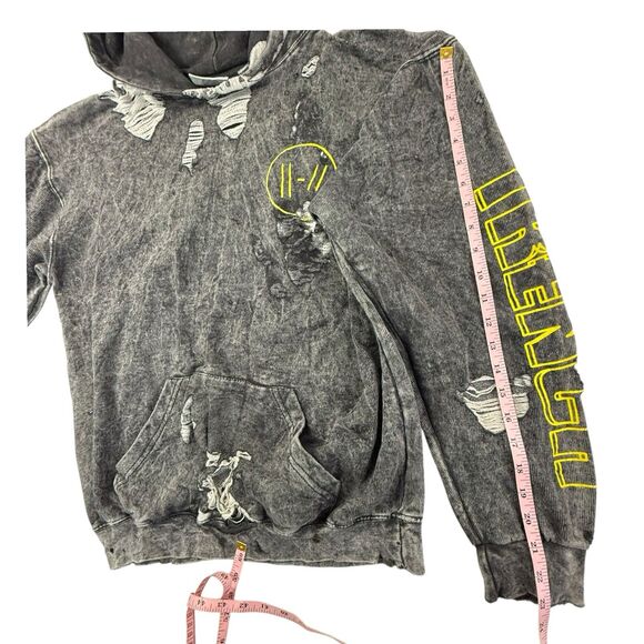 Twenty One Pilots Trench Hoodie Colortone Destroyed Medium Band Tour Music - Picture 14 of 14